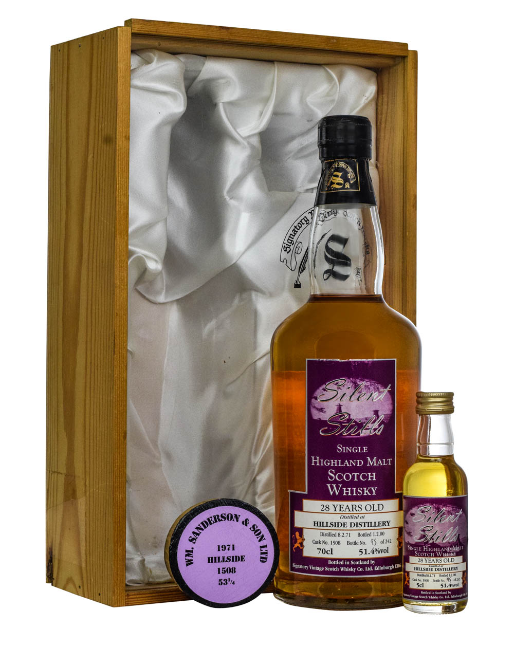 Hillside 28 Years Old Silent Stills 1971-2000 + Mini + Dop Box Must Have Malts MHM