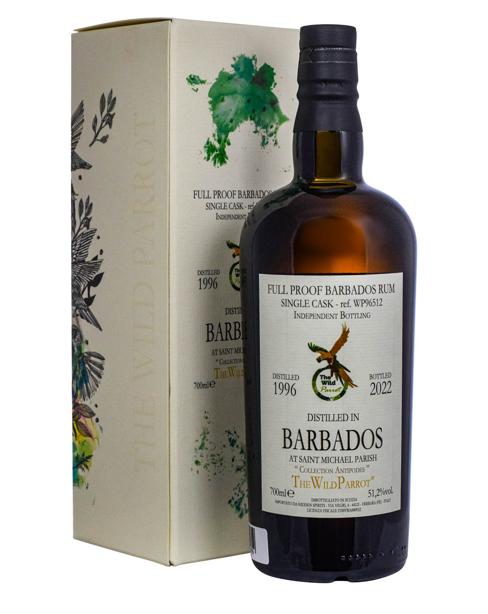 Barbados Rum The Wild Parrot Collection Antipodes 1996-2022 Box