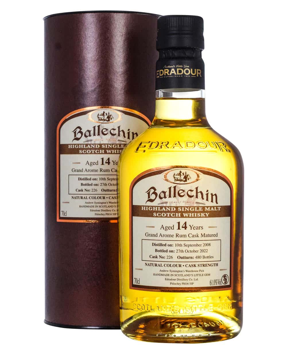Edradour 14 Years Old Ballechin 2008-2022 Tube Must Have Malts