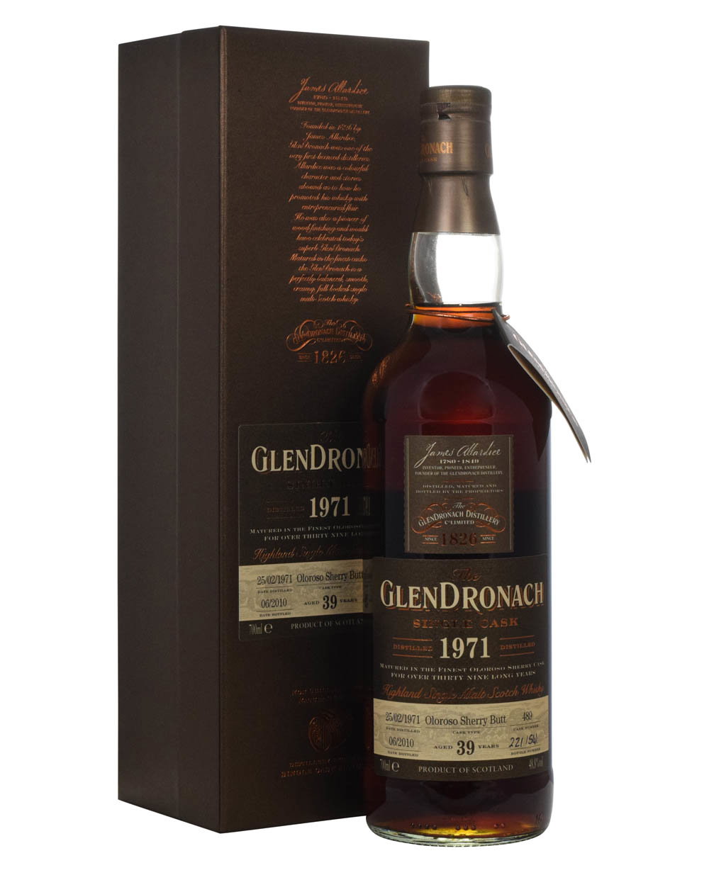 Glendronach 39 Years Old 1971 Single Cask #489 - Musthave Malts