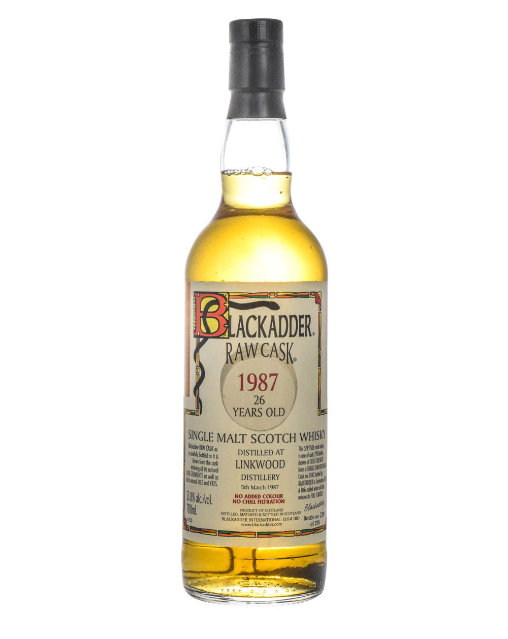 Linkwood 26 Years Old Blackadder Raw Cask 1987 - Musthave Malts