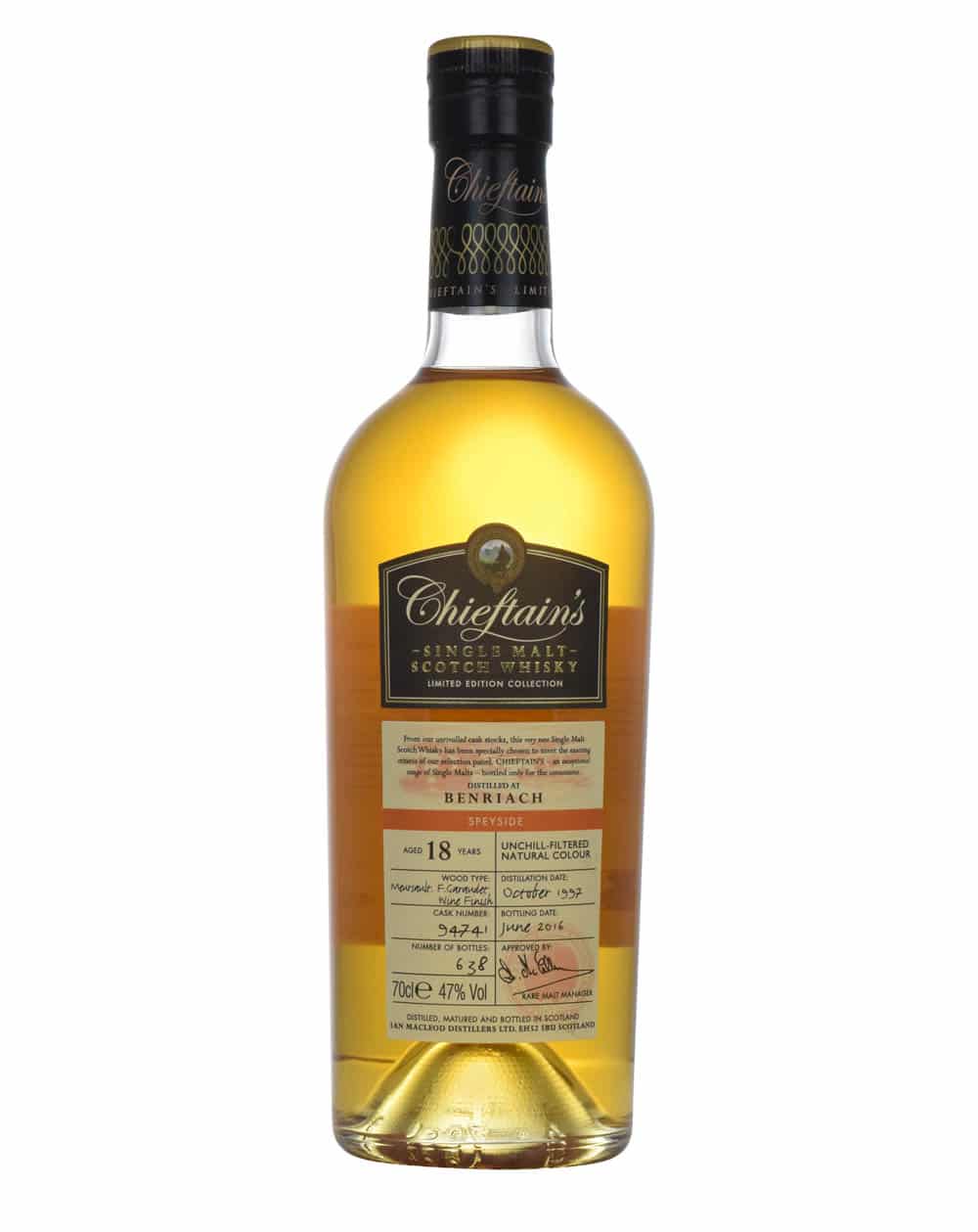 Benriach 18 Years Old Chieftain's 1997-2016 Must Have Malts MHM