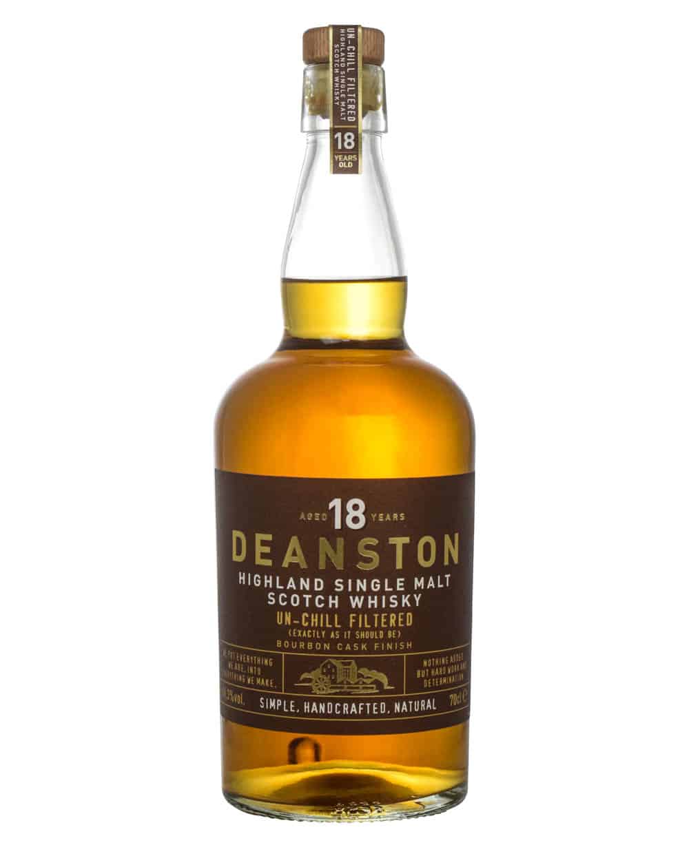 Deanston 18 Year Old, old bottling pre 2013, Bourbon Cask, 46.3% whisky bottle