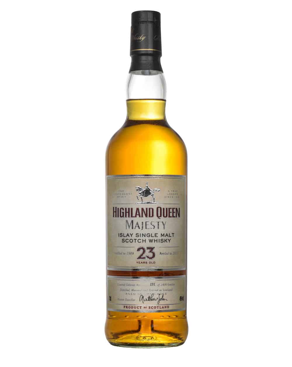 Highland Queen Majesty 23 Year Old, 2013, 40% whisky bottle