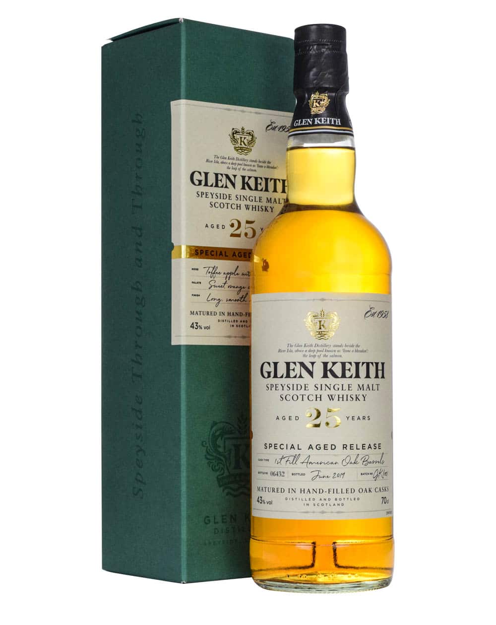 Glen Keith 25 Years Old Special Aged Release 2019 - Musthave Malts