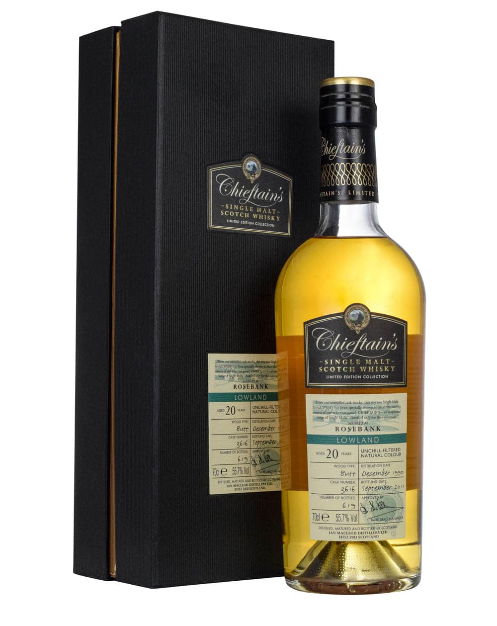 Rosebank 20 Years Old Chieftain's 2011 Box Must Have Malts MHM