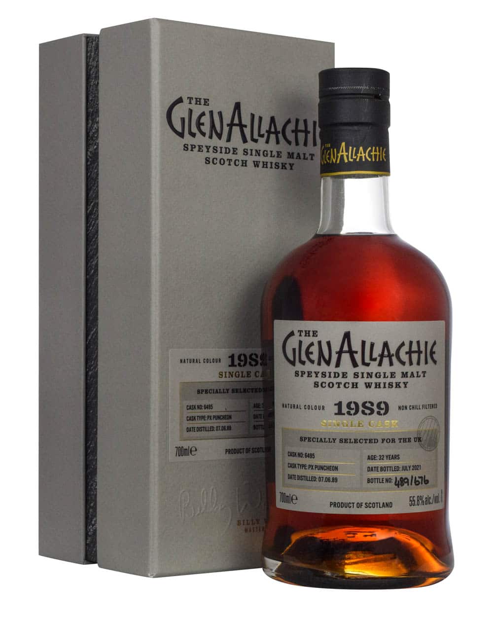 Glenallachie 32 Years Old 1989-2021 Cask #6495 Box Must Have Malts MHM