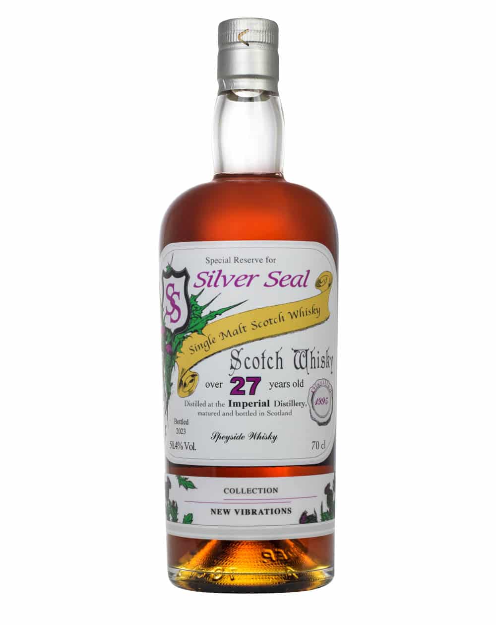 Imperial New Vibrations 27 Year Old, Sherry Cask, Cask #1022, 1995, Silver Seal, 50.4% whisky bottle