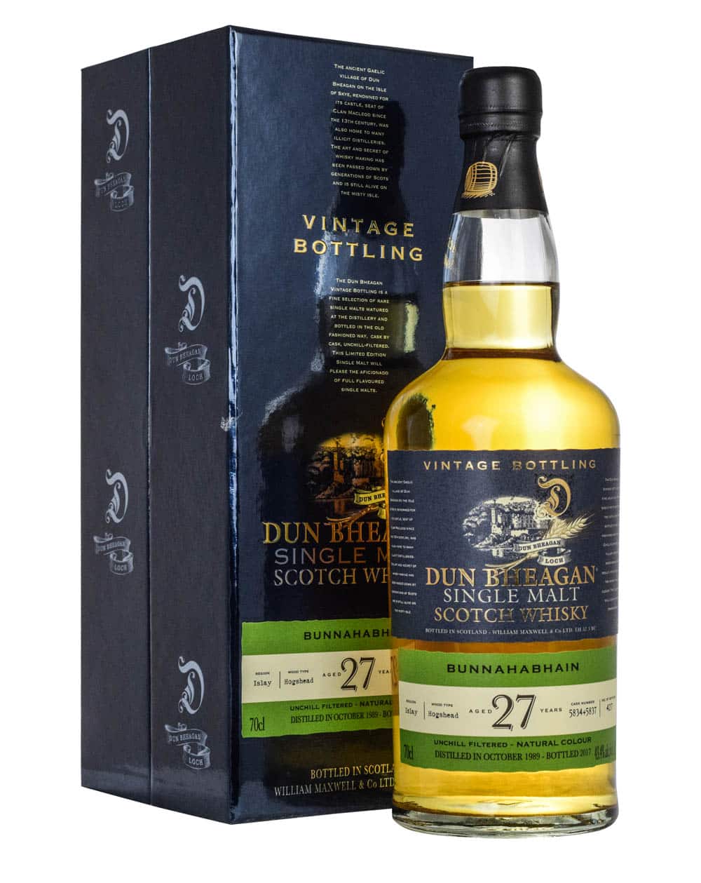 Bunnahabhain 27 Years Old Dun Bheagan 1989 Box Must Have Malts MHM