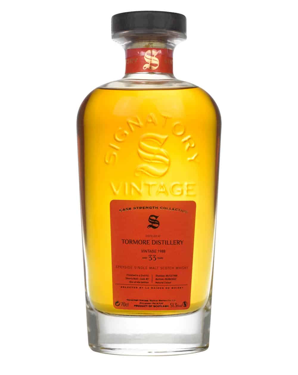 Tormore Signatory Vintage LMDW Antipodes 33 Year Old, Sherry Cask, Cask #2, 1988, Signatory Vintage, 51.3% whisky bottle