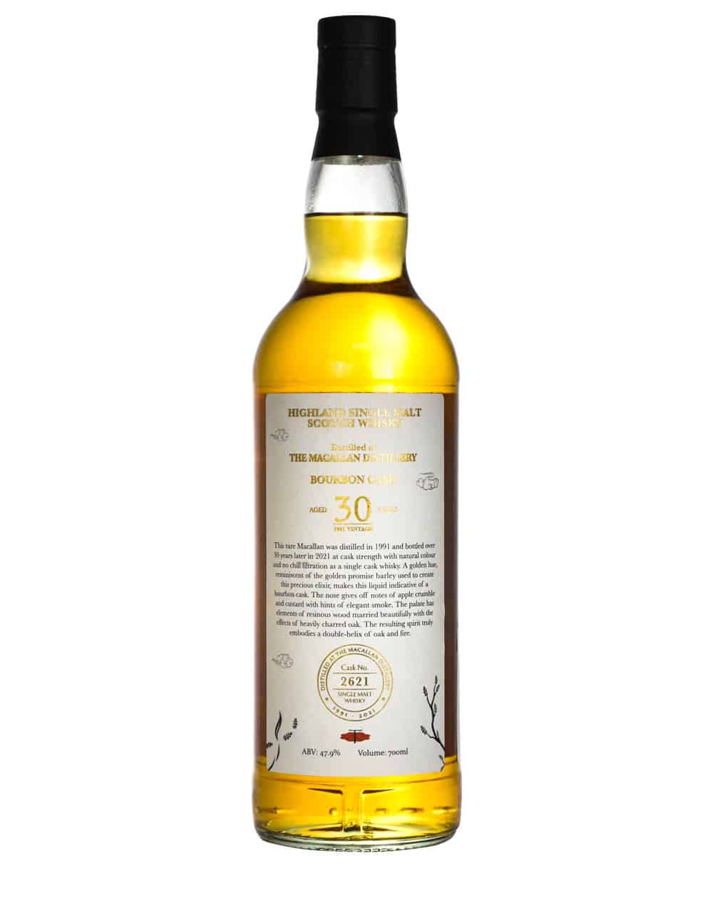 Macallan 30 Years Old 1991 Bourbon Cask #2621 - Musthave Malts