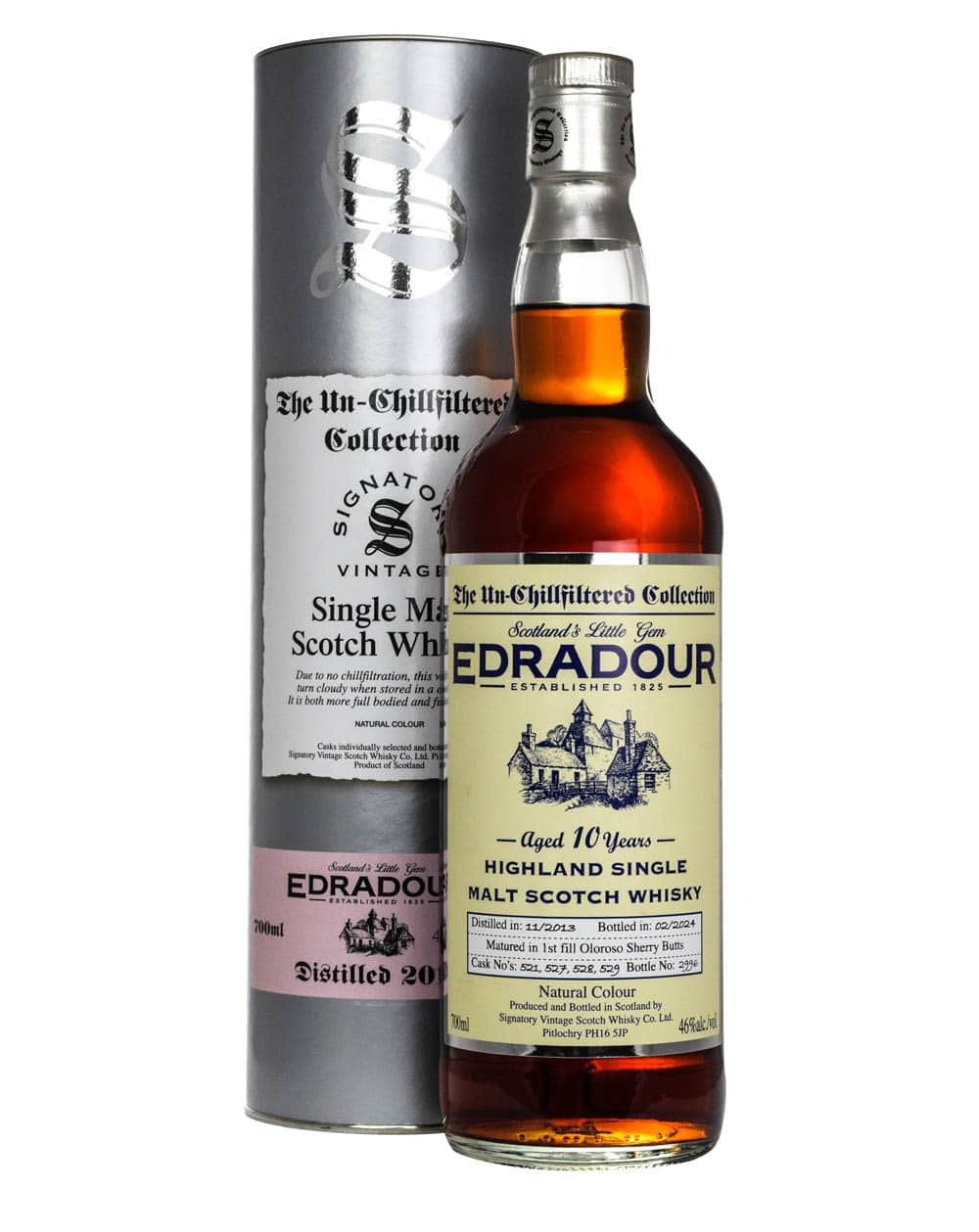 Edradour 10 Years Old Signatory Vintage 2013-2024 Tube Must Have Malts MHM