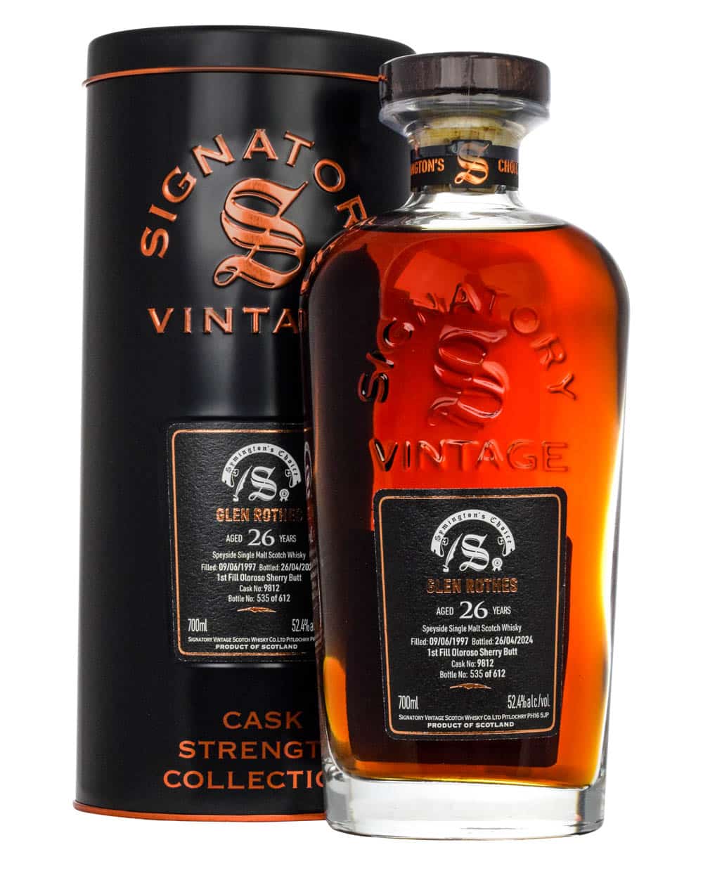 Glenrothes 26 Years Old Signatory Vintage 1997 Cask #9812