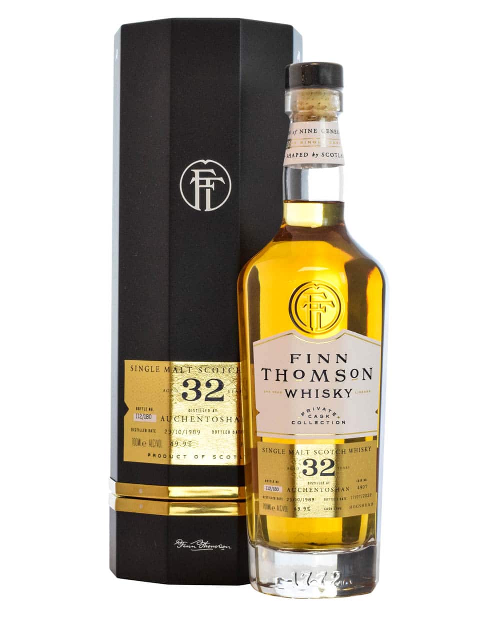 Auchentoshan 32 Years Old Finn Thomson 1989 Cask #4907 Tube Must Have Malts MHM