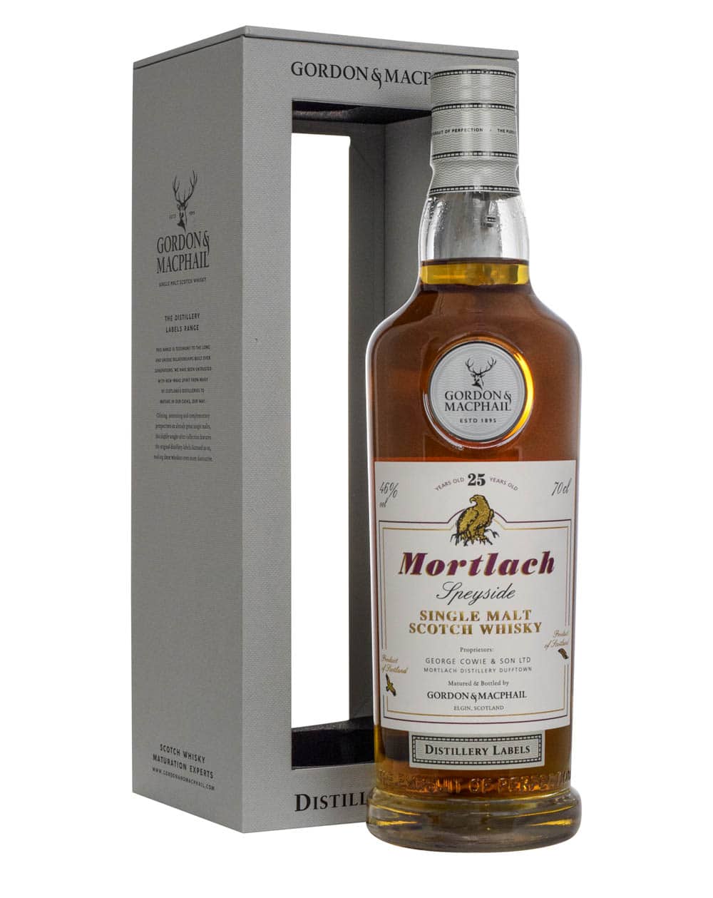 Mortlach 25 Years Old Gordon & MacPhail Distillery Labels