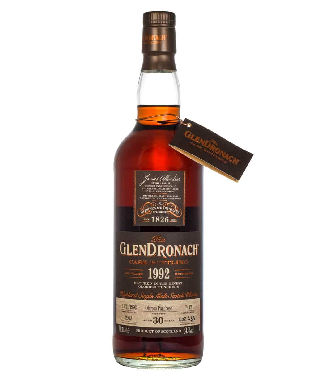 Glendronach 30 Years Old 1992 Single Cask #7417 Must have Malts MHM