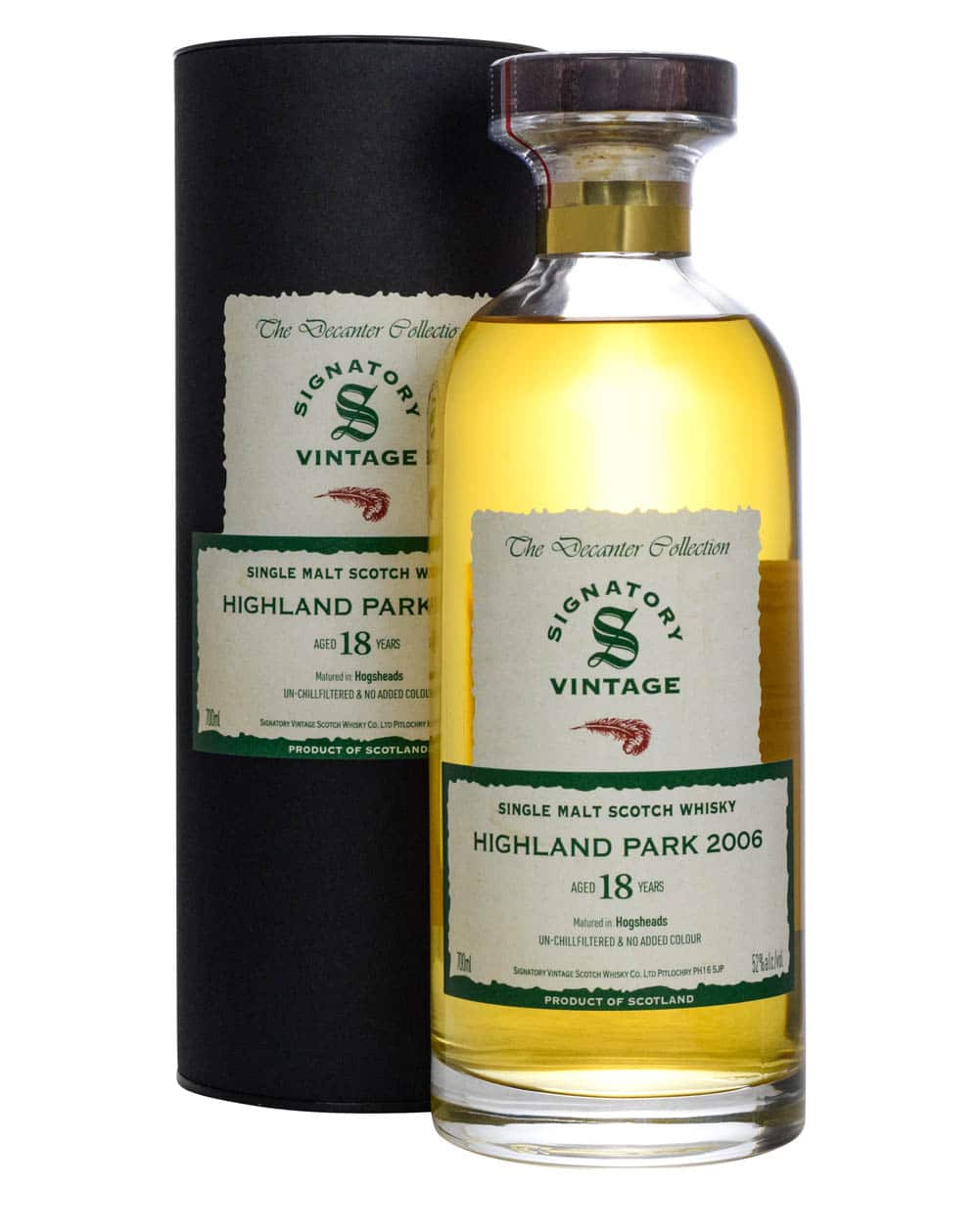 Highland Park 18 Years Old Signatory Vintage Ibisco Decanter 2006 Highland Park 18 Years Old Signatory Vintage Ibisco Decanter 2006