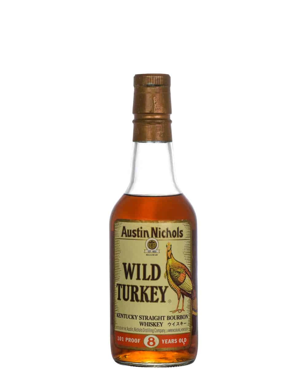Wild Turkey 8 Years Old 101 Proof Japanese Export 1996 0.375L
