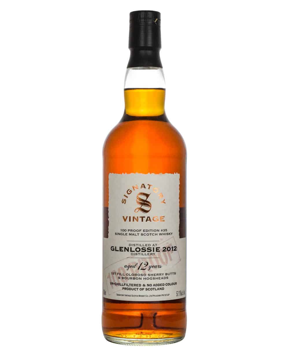Glenlossie 12 Years Old Signatory Vintage 100 Proof 2012 Must Have Malts MHM