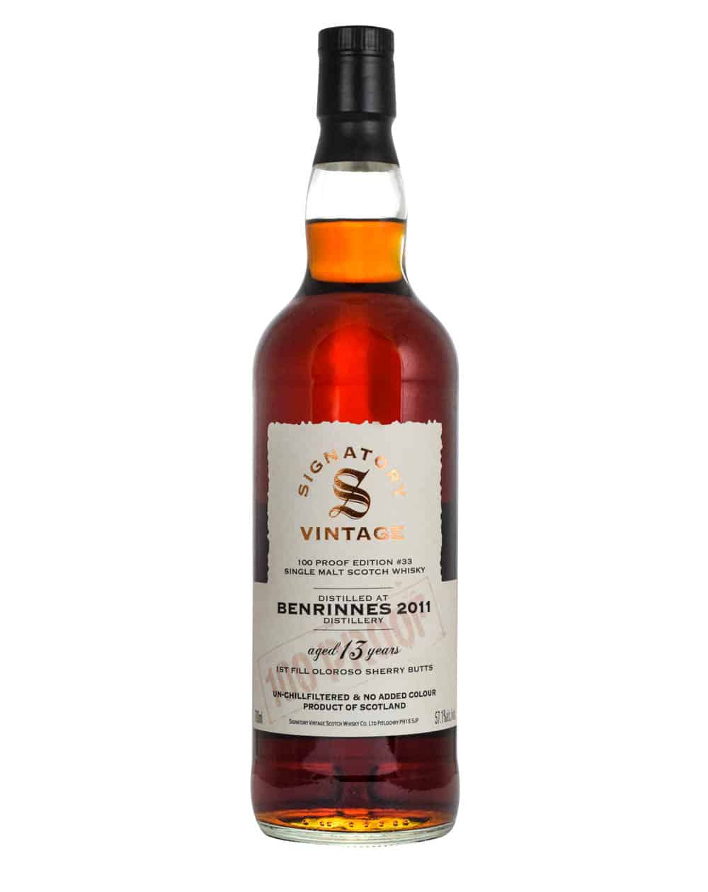 Benrinnes 13 Years Old Signatory Vintage 100 Proof 2011 Must Have Malts MHM