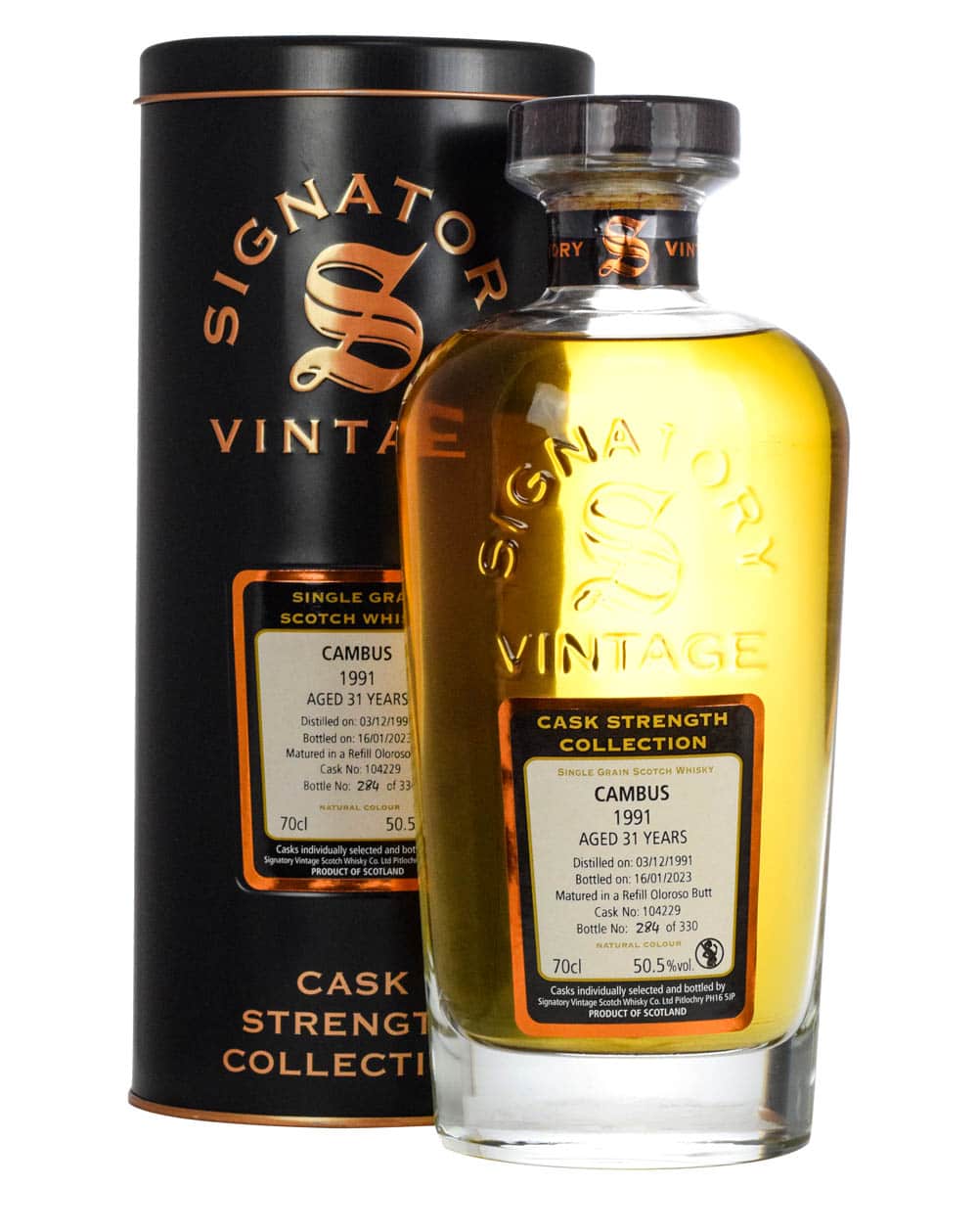 Cambus 31 Years Old Signatory Vintage 1991 Tube Must Have Malts MHM
