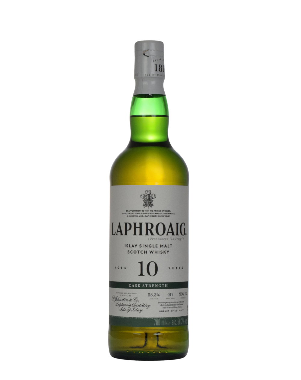 Laphroaig 10 Years Old Cask Strength Batch 017 - Must Have Malts