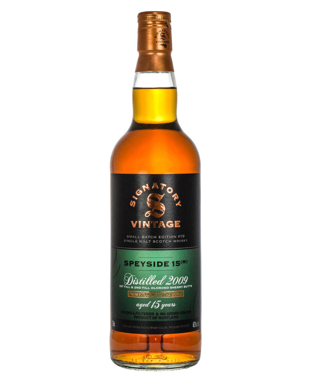 Speyside (M) 15 Years Old Signatory Vintage Small Batch Edition #19 2009 Must Have Malts MHM