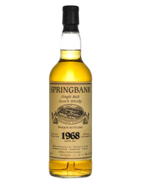 Springbank 35 Years Old Private Bottling 1968 Cask #484