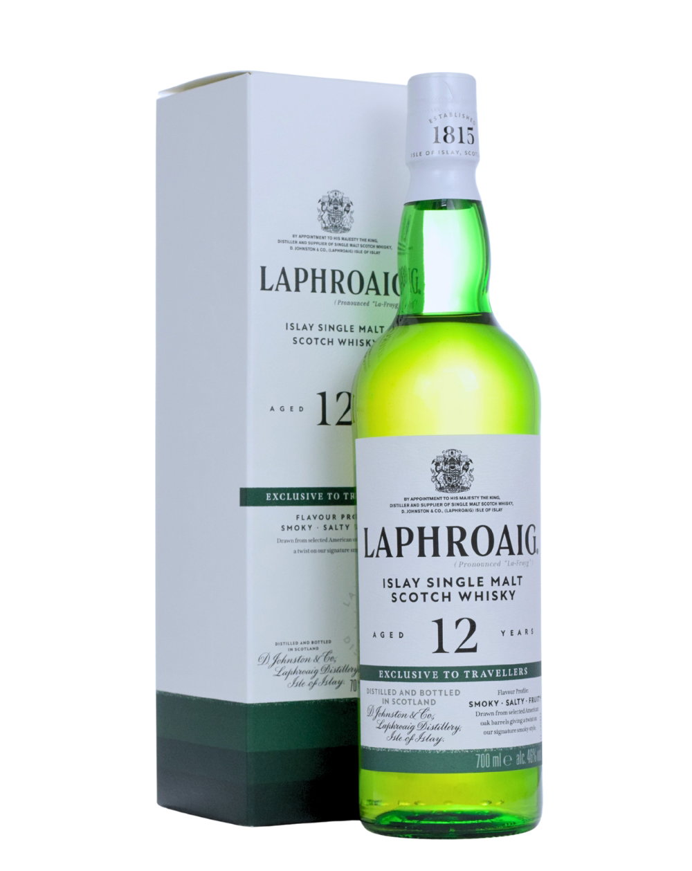 Laphroaig 12 Years Old Exclusive to Travellers - Must Have Malts