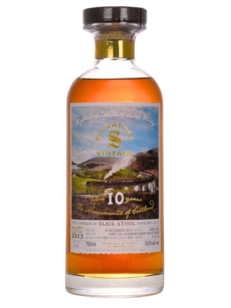Blair Athol 10 Years Old Signatory Vintage Monuments of Scotland 2015