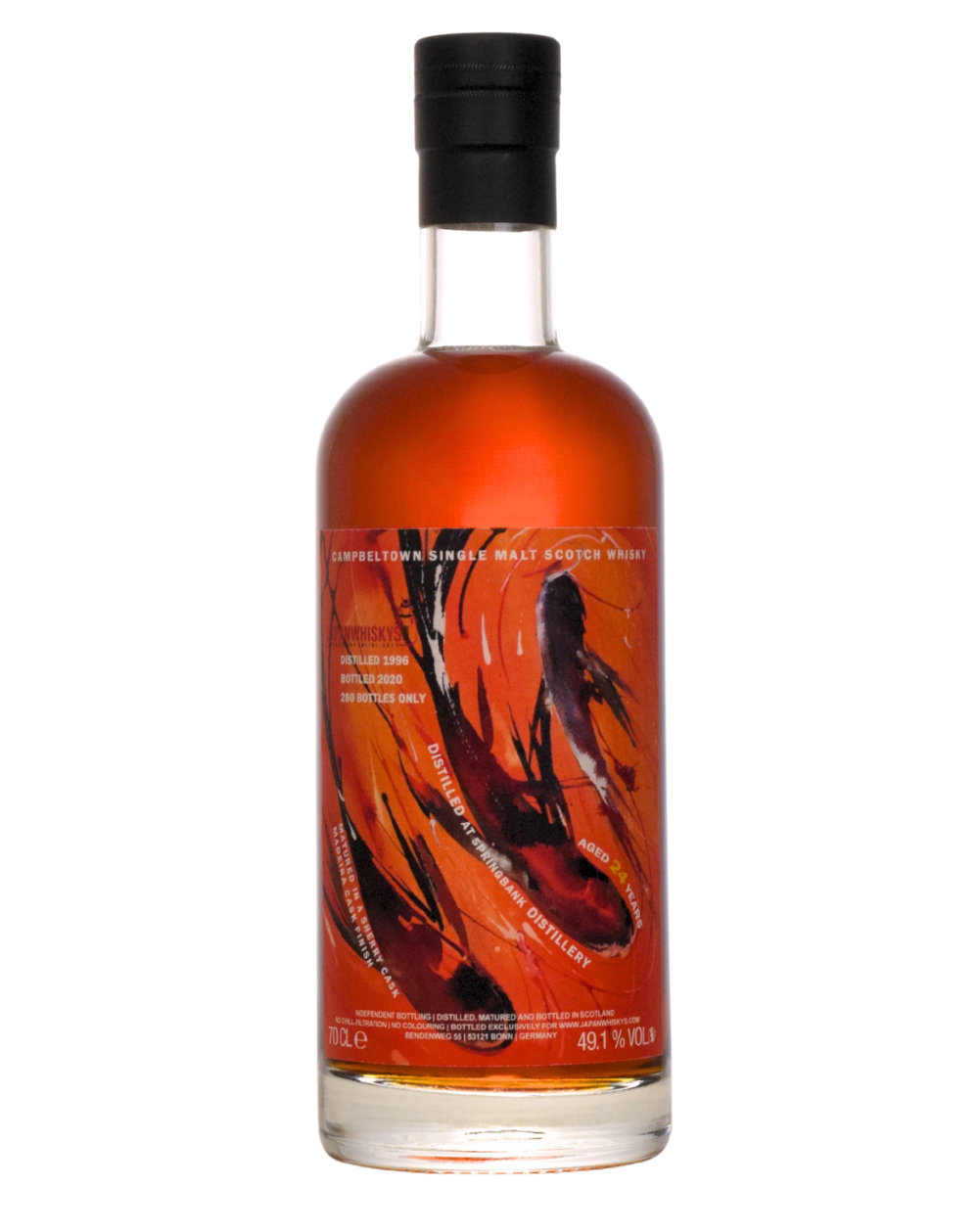Springbank Koi Series 24 Year Old, Sherry & Madeira Cask, 1996, Sansibar, 49.1% whisky bottle