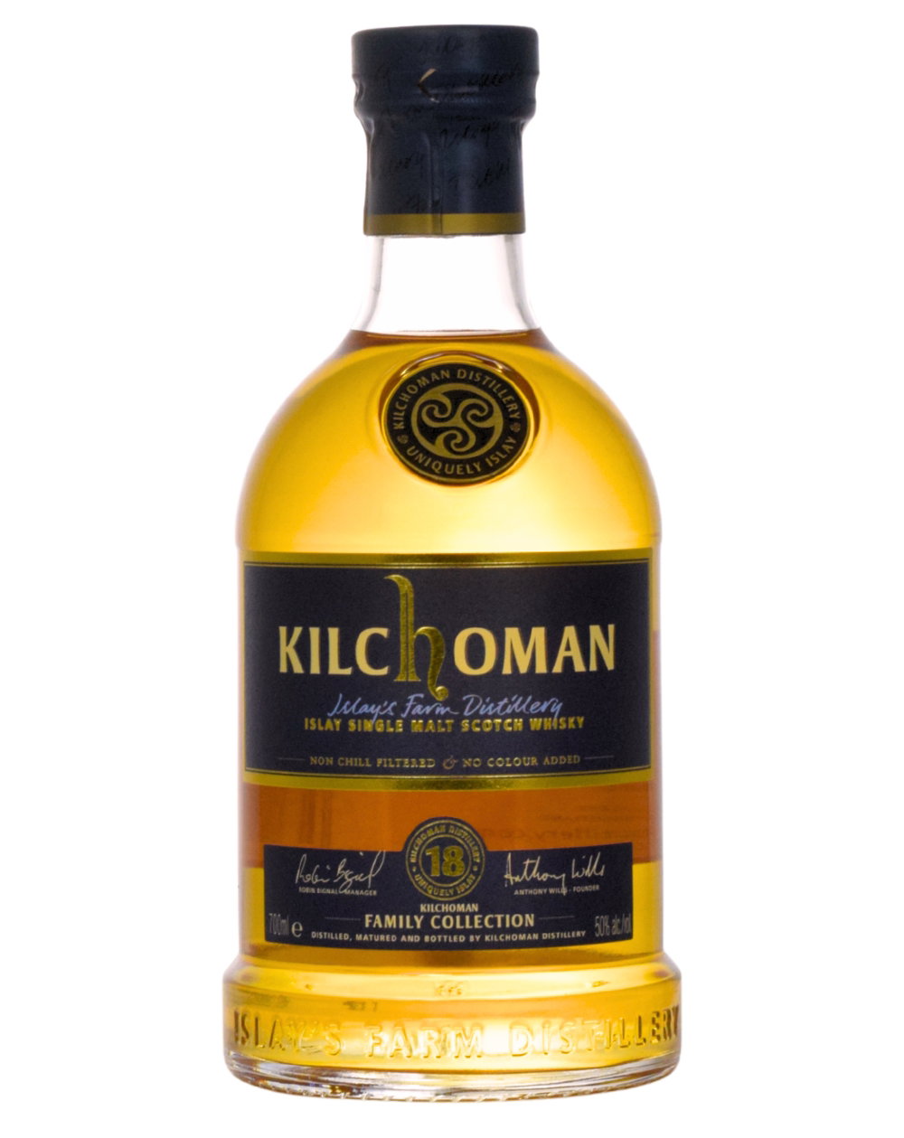 Kilchoman Family Collection 18 Year Old, Bourbon Cask, 2026, 50% whisky bottle
