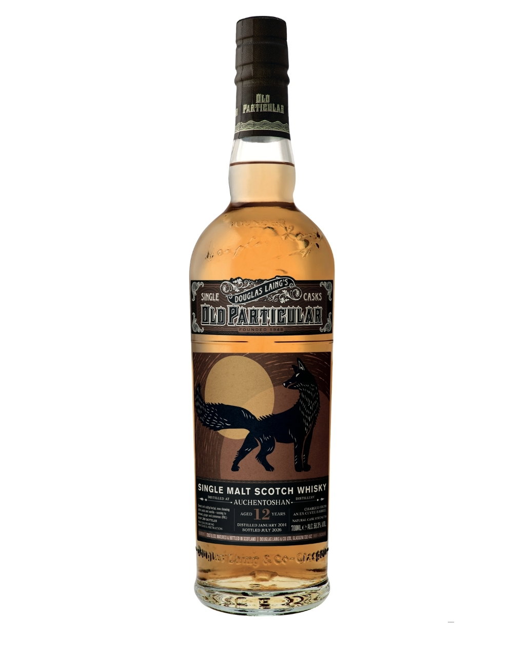Auchentoshan Old Particular 12 Year Old, Ex-Cuvée Barrel Cask, Cask #2500183, 2014, Douglas Laing, 58.3% whisky bottle