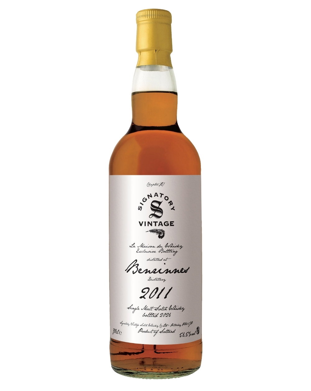 Benrinnes LMDW Exclusive 15 Year Old, First Fill Oloroso Sherry Cask, Cask #11, 2011, Signatory Vintage, 56.5% whisky bottle
