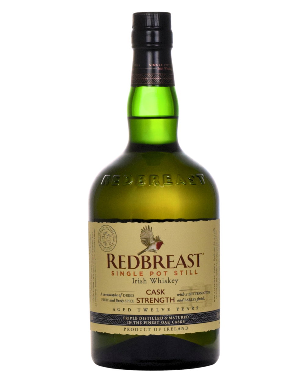Redbreast Cask Strength 12 Year Old, Bourbon & Sherry Cask, Batch No. B1/23, 2023, 57.2%, 70cl whisky bottle